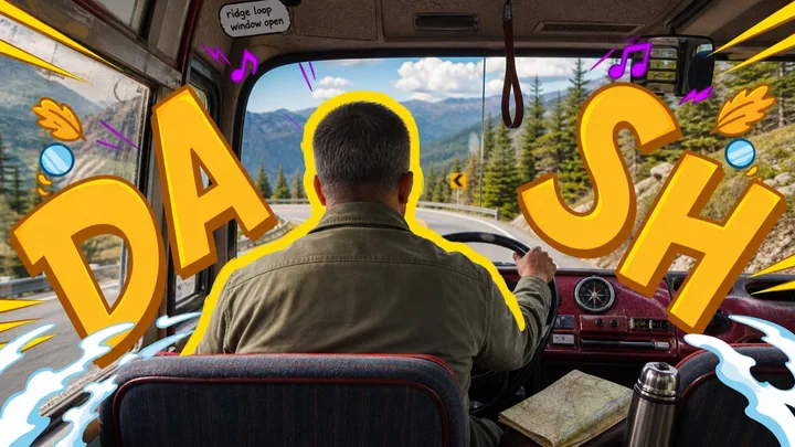 Backseat Transit Doodle Letter Poster Style