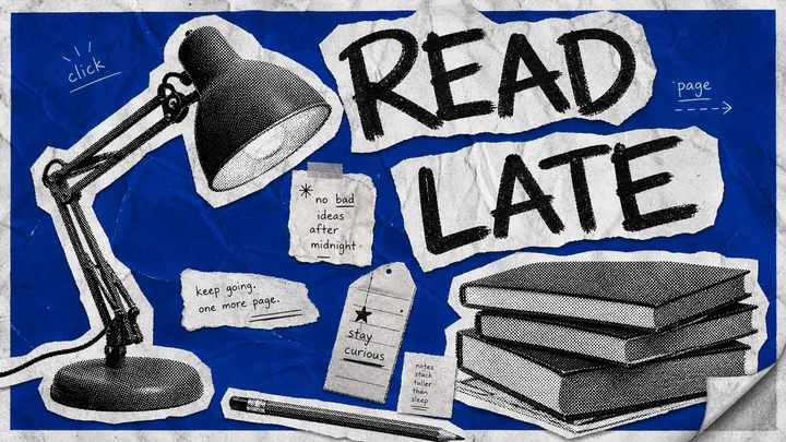 Blue Halftone Ransom Zine Poster Style