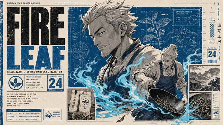 Manga Dossier Blueprint Poster
