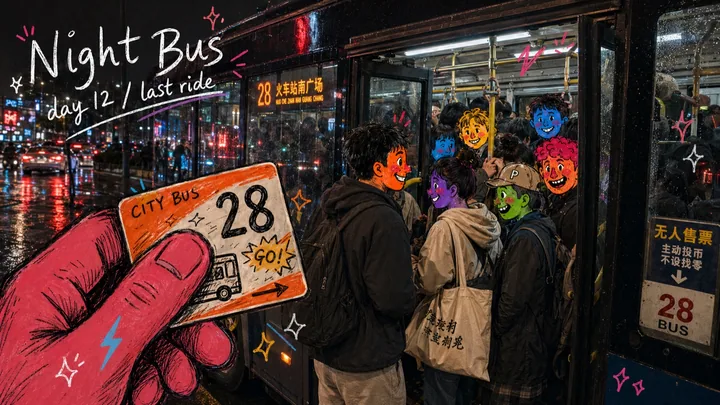 Urban Transit Doodle Diary Style