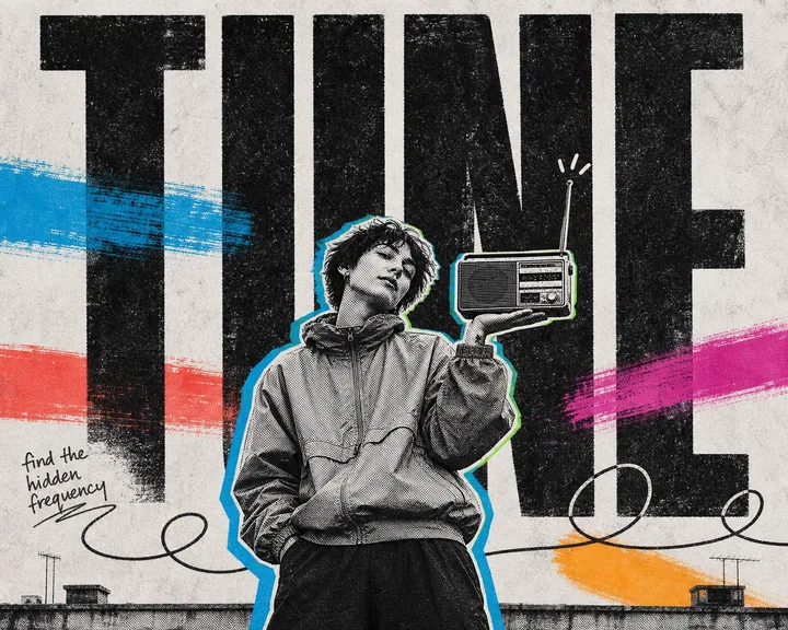 Xerox Neon Editorial Collage