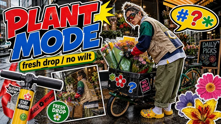 Y2K Streetwear Sticker Collage Style